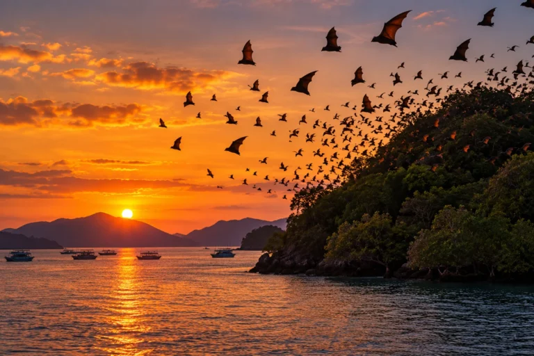 Kalong Island Labuan Bajo: Sunset and Flying Foxes at Dusk